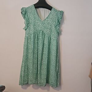 TAMEYA short Flowy swing Dress L New